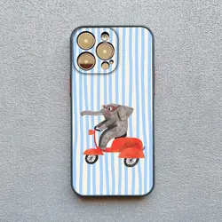 Charming Green & White Plaid Animal Phone Case for iPhone X or XS (Black DWYS 4)