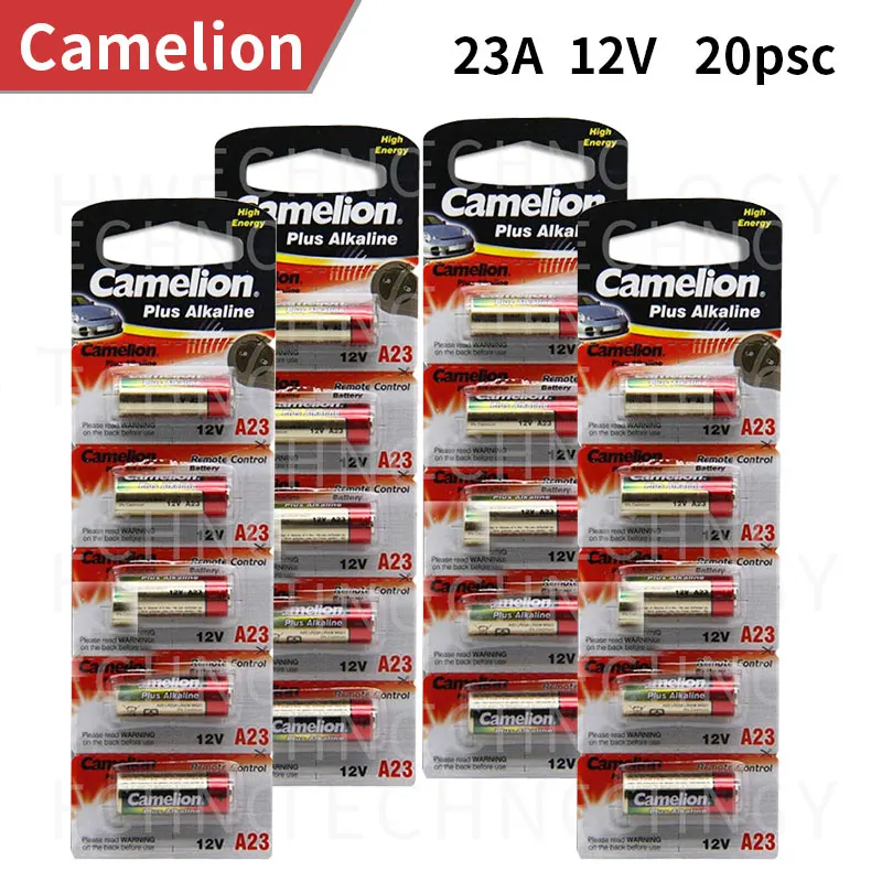 New 12V Camelion A23 23A Ultra Alkaline battery/alarm batteries 20pcs/lot alkaline battery disposable battery
