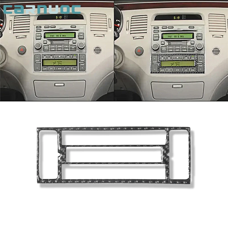 

For Hyundai Azera 2006 2007 2008 2009 2010 2011 Carbon Fiber Climate Control Stickers Car Interior Decorative Accessories
