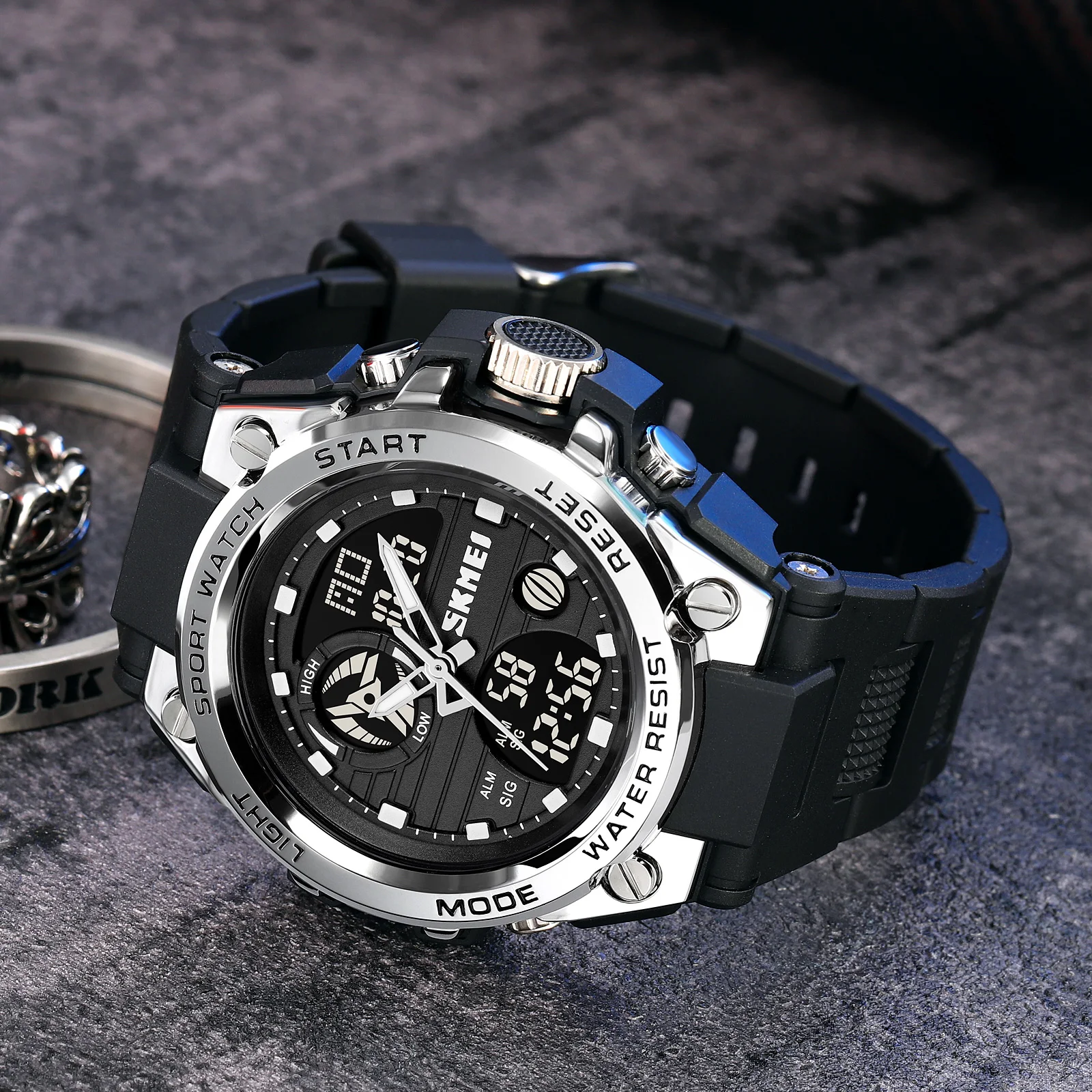 SKMEI Japan Digital movement Back Light orologi sportivi Mens