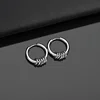 2/8pcs Classic Stainless Steel Hoop Earrings for Men Women Small Circle Ball Anti-allergic Ear Buckle Punk Rock Hip Hop Jewelry 3