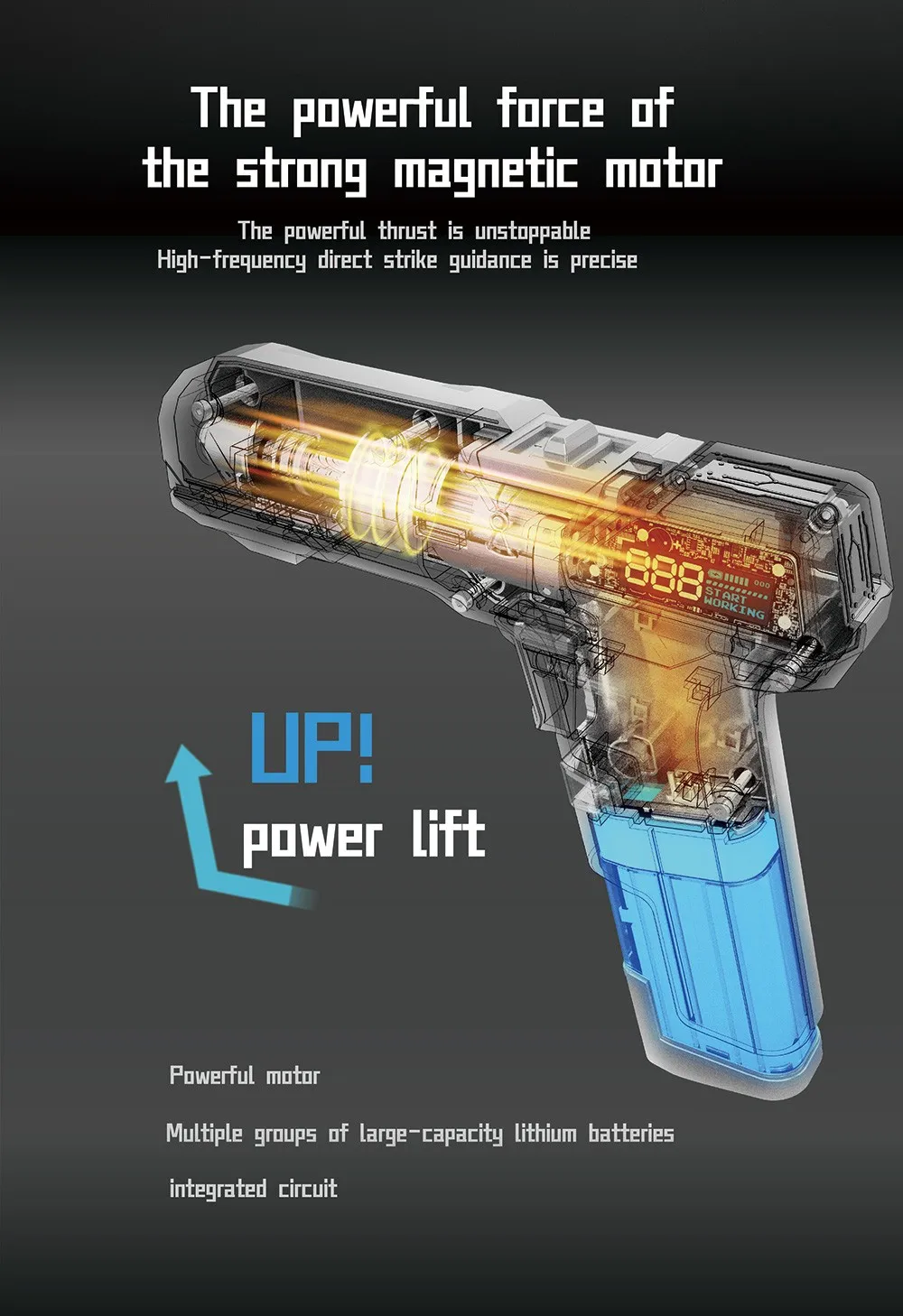 Mechtron TL-G007S Cyberpunk Hammer Drill