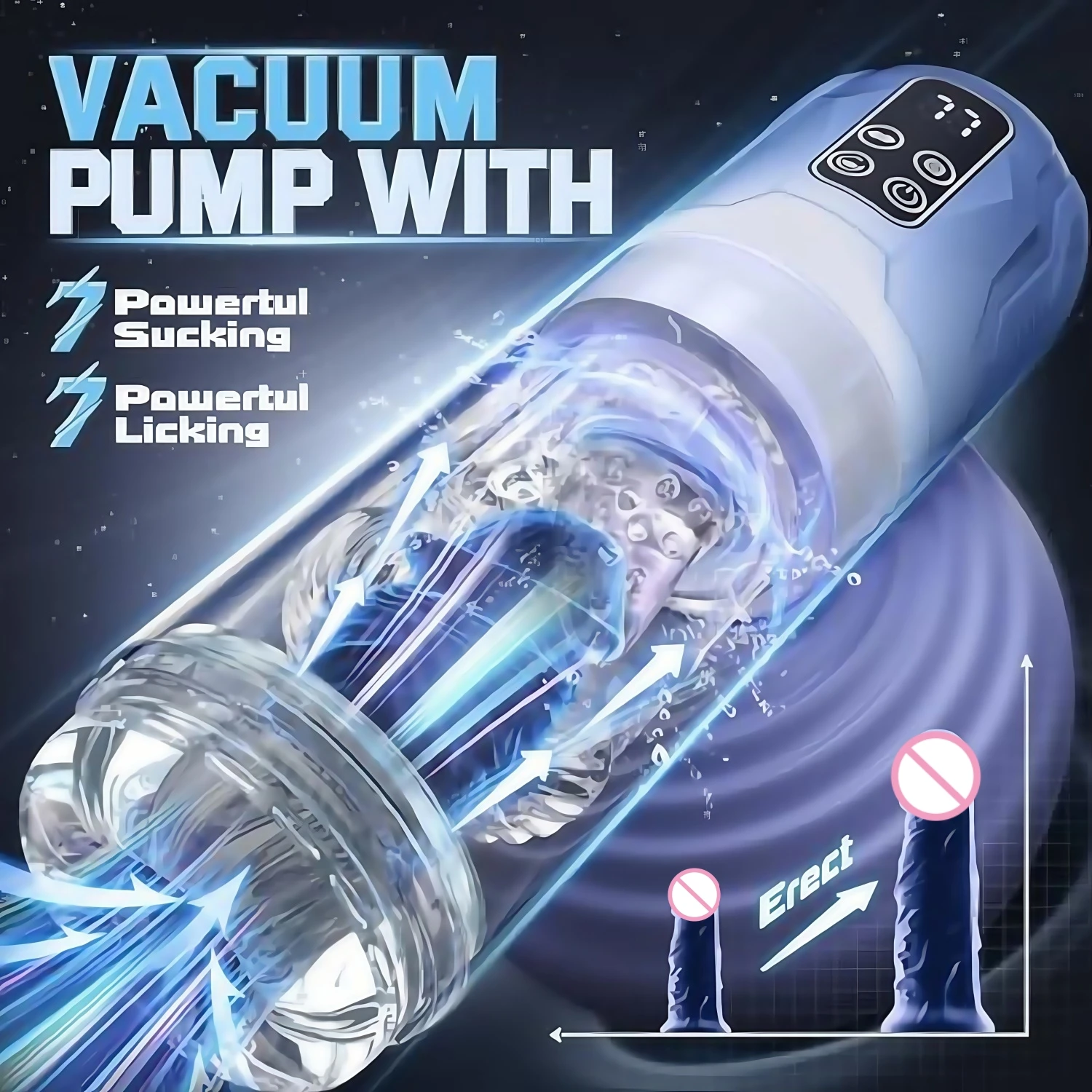 Telescopic Automatic Male Masturbator Masturbation Cup Blowjob Machine Sucking Pocket Pussy Vacuum Penis Pump Sex Toys for Men 2