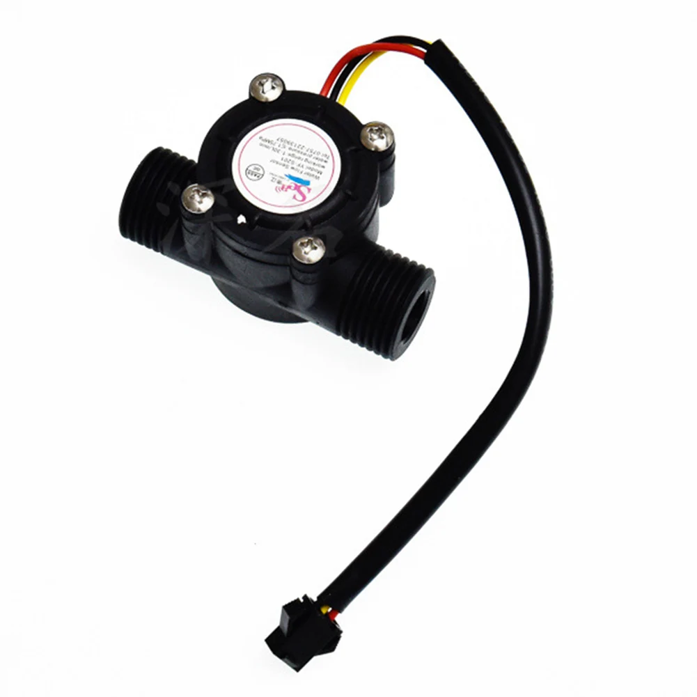 YF-S201 DC 5-18V 1/2 Inch Water Flow Sensor 1.75MPa Hall Effect Flow Sensor Hall Liquid Water Liquid