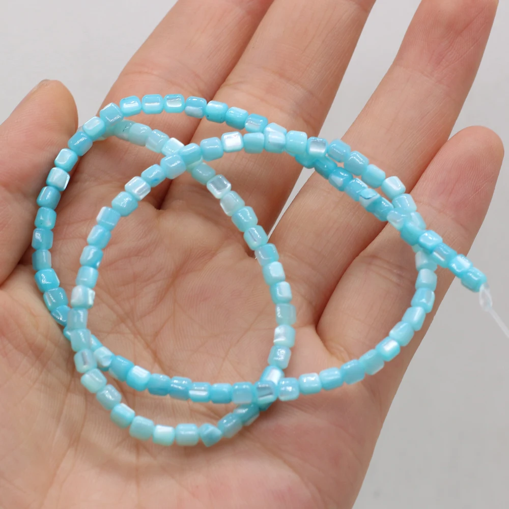 Elegant Cylindrical Mother of Pearl Sea Shell Beads for DIY Jewelry Making - 3.5mm