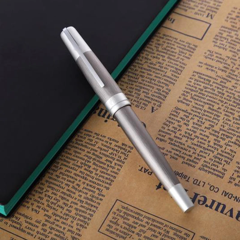 Picasso 961 Gray Simmel Gate Bridge Aluminum Matte Finish Barrel Fountain Pen 0.5mm Nib Ink Pen Luxurious Writing Gift Pen Set