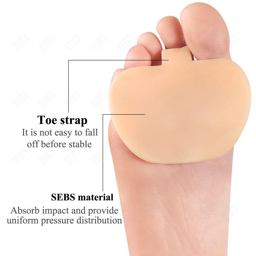 EiD Gel Vorfuß Mittelfußpolster Silikon High Heel Othotics Schmerzlinderung Massagekissen Vorfuß unterstützt Fußpflegewerkzeuge Unisex – Detail 25