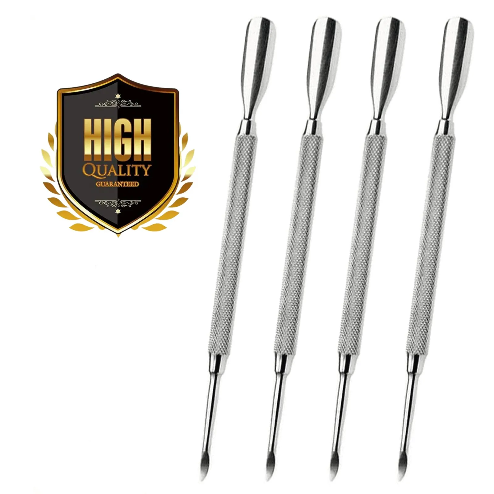 Metal Cuticle Pusher Tool Double Sided for Manicure Pedicure Stainless