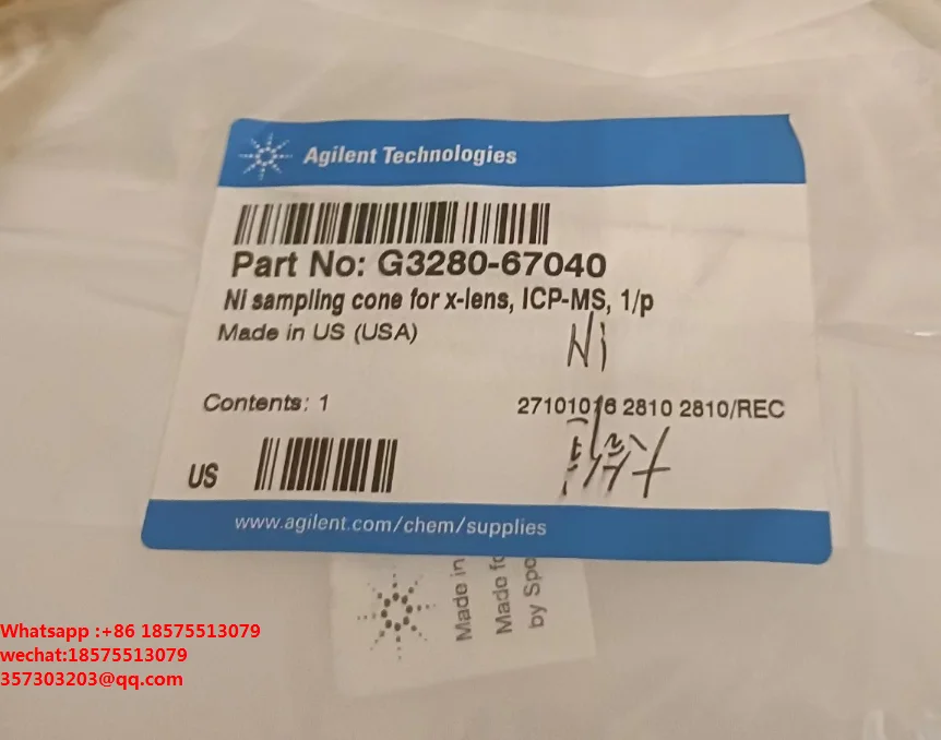 

For Agilent G3280-67040 ICP-MS Sampling Cone, Nickel Tip, With Copper Base for 7700, 7800, 7900, 8800 And 8900 New 1 Piece