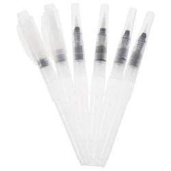 6pcs Watercolor Painting Brush Pens Student Paintbrushes Soft Painting Supplies
