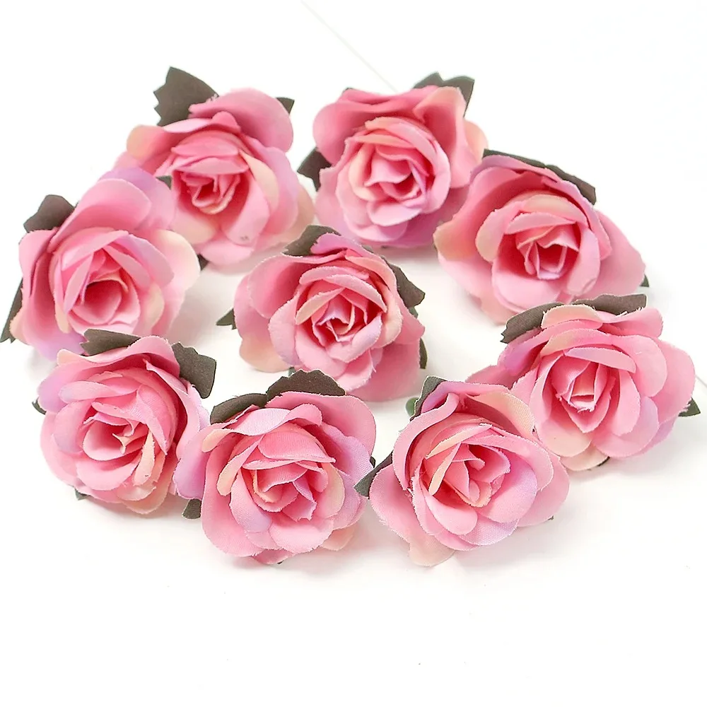 10/20pcs Rose künstliche Blumen Köpfe 3,5 cm gefälschte Blumen für Wohnkultur Hochzeit Hochzeit Dekoration DIY Girlande Geschenk zubehör – Detail 10