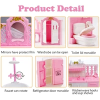 Ensemble de meubles pour maison de poupée, accessoires miniatures pour chambre, salon, salle de bain, cuisine, jouets de simulation pour la famille, cadeau 3
