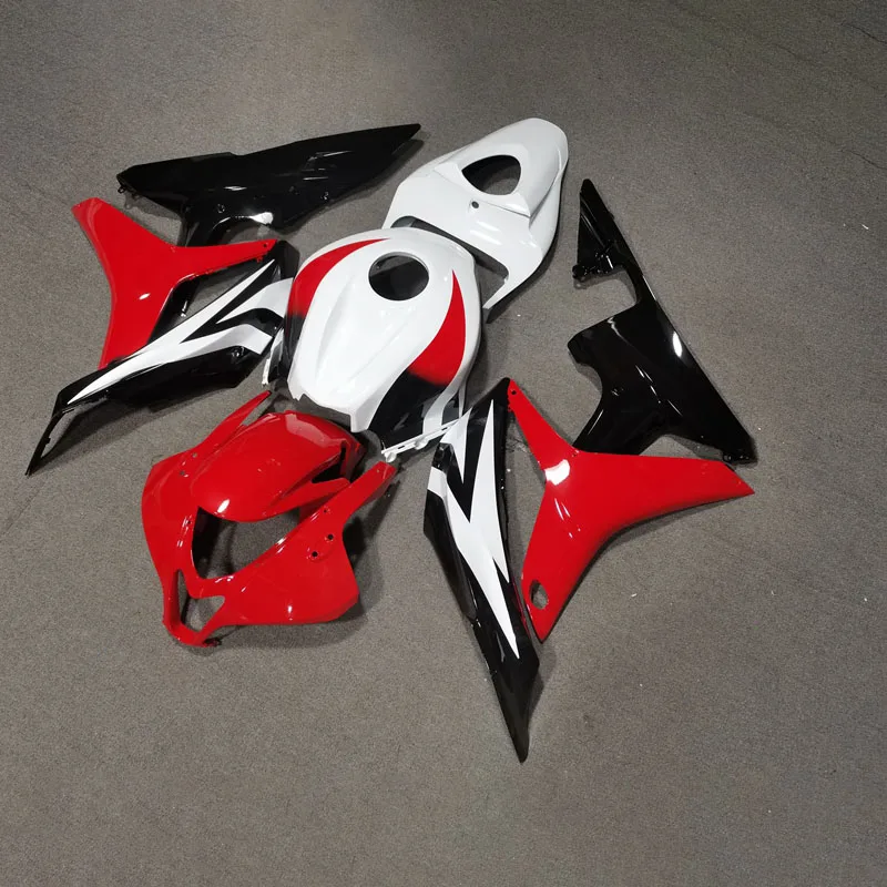 

Plastic Injection body protective shell for Honda cbr 600 rr 2007 2008 red black white fairings CBR600RR 07 08 Fairing wsx62