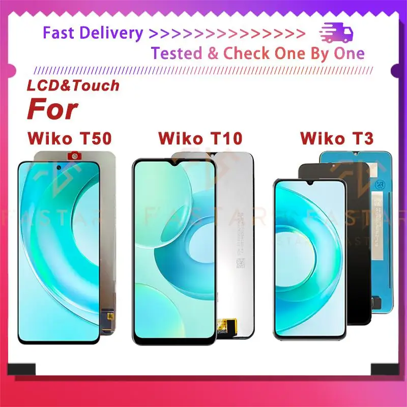 ЖК-дисплей и сенсорный дисплей для Wiko T10 T3 T50, дигитайзер в сборе, сменный ЖК-экран для телефона V673, P861, Wiko T3, T10, T50, оригинал