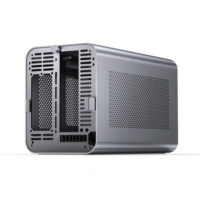 JONSBO N1 MiniITX NASシャーシ ITXコンピューターケース 5+1ディスクベイ NAS ミニアルミニウム スチールプレートケース 楽器、器材