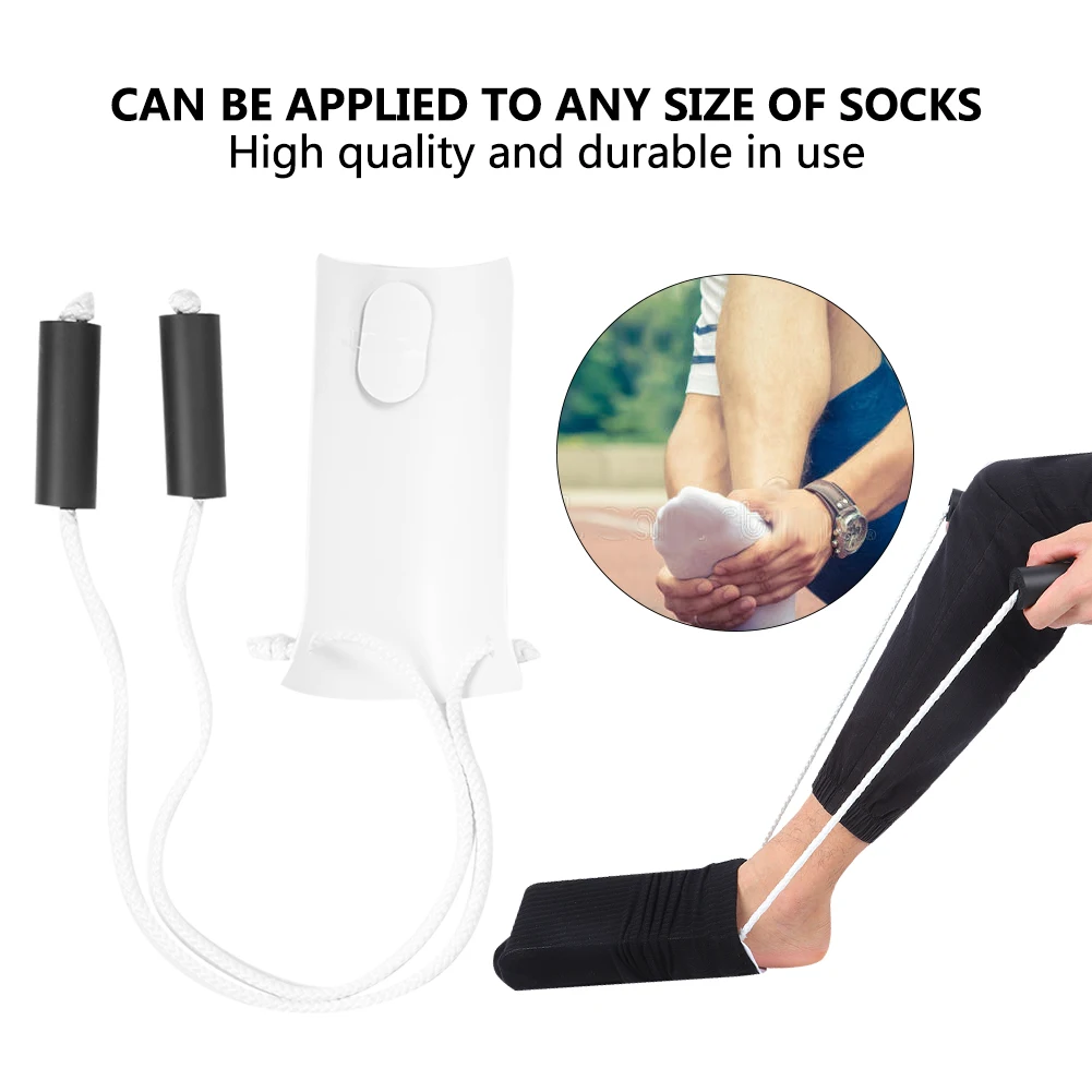Flexible Sock Stocking Aid Easy on Off Pulling Assist Device Put on Your Sock Without Bending Sock Puller Aid Easy on