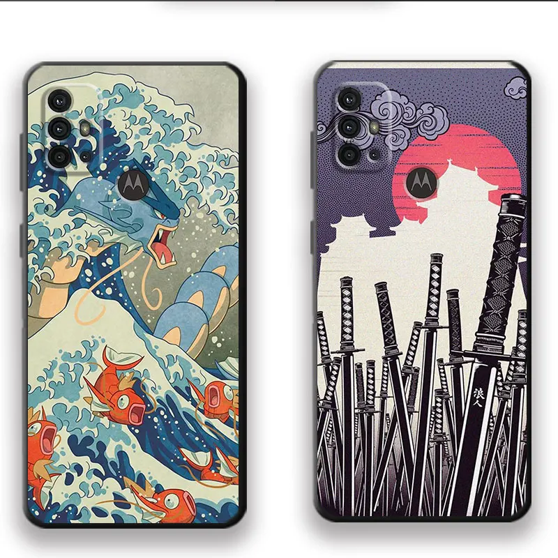 Custodia Per Telefono Illust Verde Giapponese Wave Art Per Xiaomi Mi 10 5G 9T 10T 11T Note 10 Pro 12X 9 Se A2 Lite 11 Lite 12 10S Cover