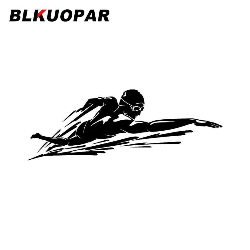 

BLKUOPAR, водитель для плавания, оригинальная наклейка на RV, устойчивая к царапинам, лобовое стекло ноутбука, графика, автомобильные товары