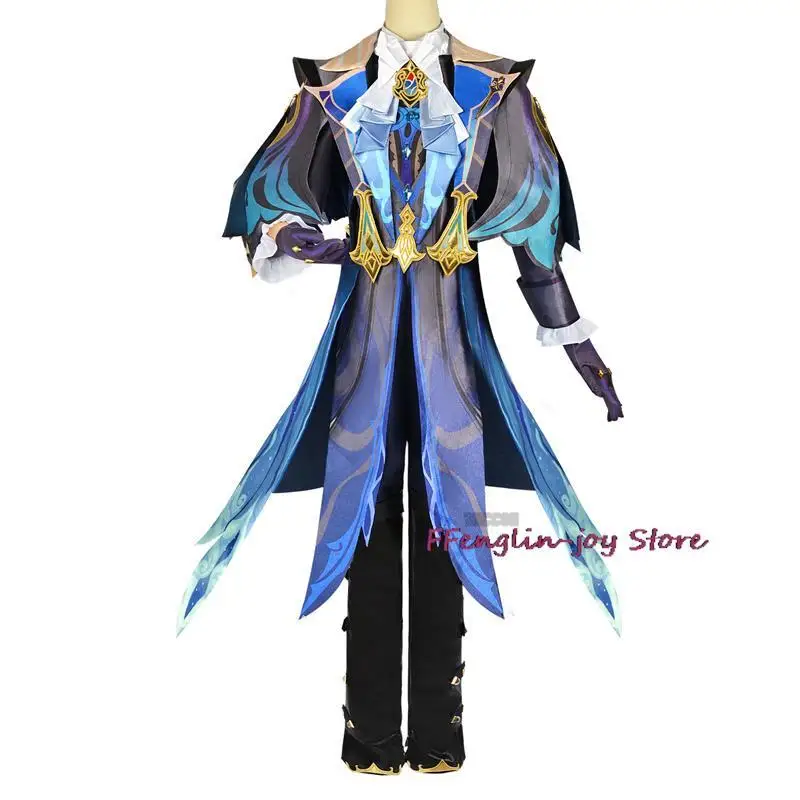 

Genshin Neuvillette Cosplay Costume Game Genshin Impact Fontaine Neuvillette Cosplay Men Costume Suit Carnival Halloween Costume