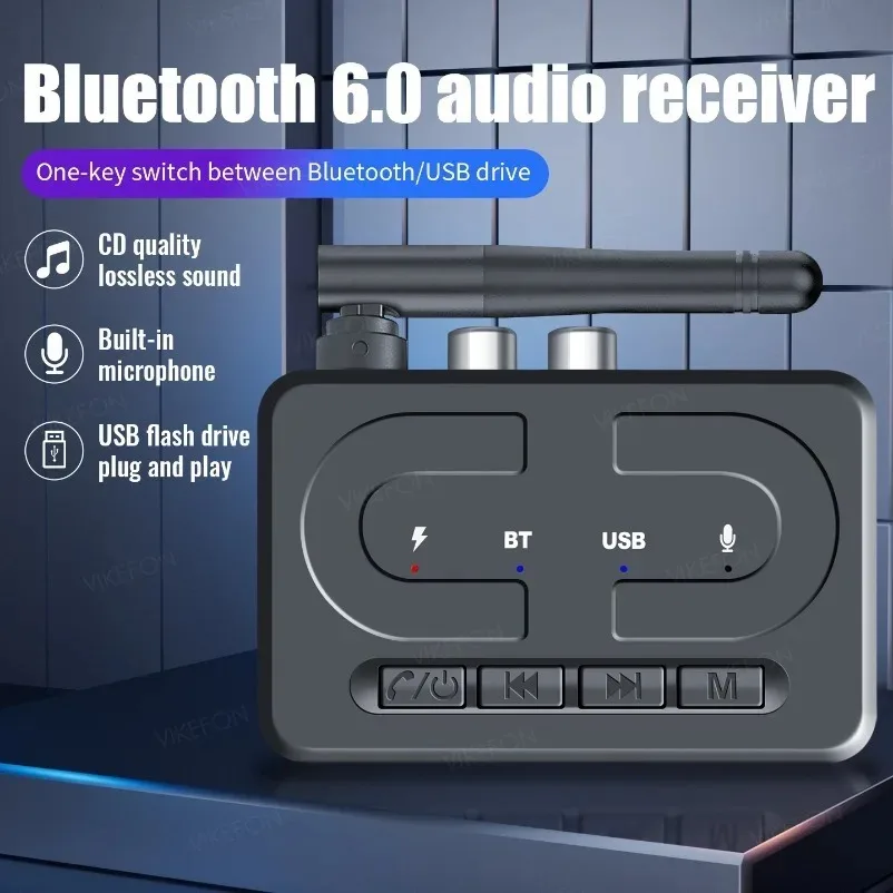 Bluetooth Receiver Bluetooth 6.0 For Car