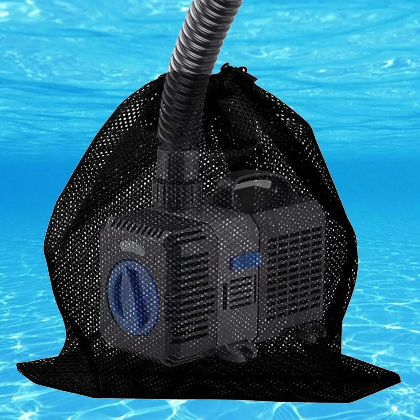 Pump Filter Covers 2-Pack Pond Pump Filter Bags 17.7x17.7 Inch - Large Mesh Filter  Bags With Drawstring For Outdoor Ponds \u0026 Water Features Pump Protection, image size:1600x1600