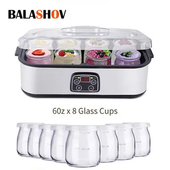 Automatic Yogurt Machine Treats Homemade Yogurt Professional Ice Cream Pudding Maker with 8 Yogurt Jar 110V /220V 1