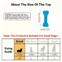 3pcs Dog Chew Toy, Bone Shaped Dog Chew Toy Teeth Cleaning, TPR Rubber Toothbrush Stick Chew Toy For Training And Entertainment 2