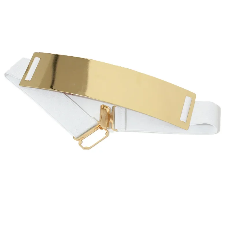 Mode Gold Silber breite Gürtel für Frauen – Detail 4