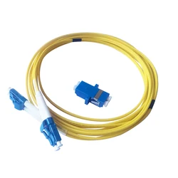 High - Performance Single Mode Fiber Optic Internet Cable - Double Core 9/125 LSZH - Various Lengths & Thicknesses Available (Dual 3M2.0mm Adapter)