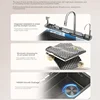 Stainless Steel Waterfall Kitchen Sink Large Single Slot With Knife holder Multifunctional Dishwashing Sinks 4