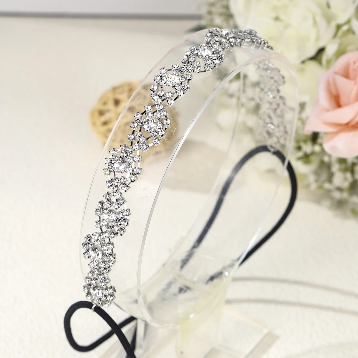 Rhinestone Elastic Hairband Jewellery Headbands Women And Girls Hair Accessories