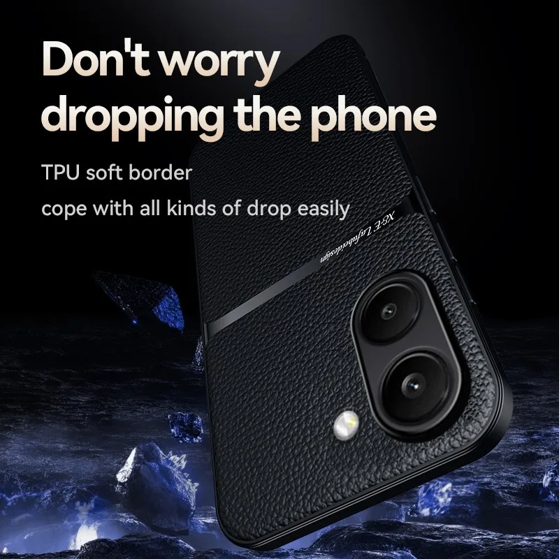 Luxury Leather Magnetic Phone Case with Car Holder Feature