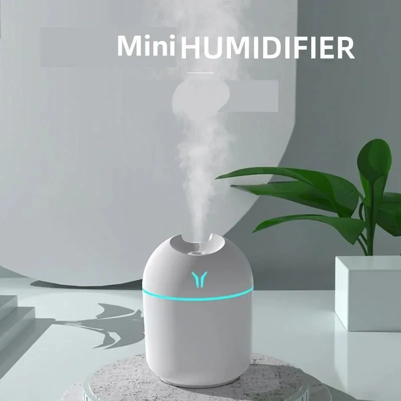 NEW HO USB Mini Air Humidifier Aroma Essential Oil Diffuser For Home Car Ultrasonic Mute Mist Maker Diffuser with LED Color Lamp
