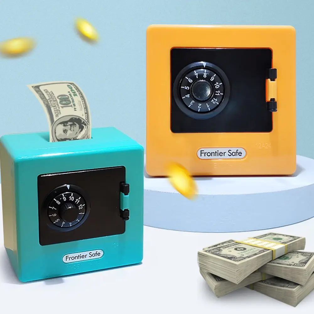 Retro ATM Rotating Password Bank Money Box Cash Coins Saving Box ATM Bank Safe Automatic Deposit Banknote Christmas Gift