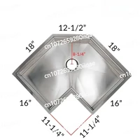 อ่างล้างจานมุมแบบติดตั้งใต้เคาน์เตอร์ ขนาด 30 นิ้ว ผิวซาติน ขัดเงา สีทอง ผลิตจากสแตนเลสสตีลเกรด 16 เหมาะสำหรับใช้ในครัว 5