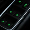 Car window button stickers: Night glow decals for auto interior. 4