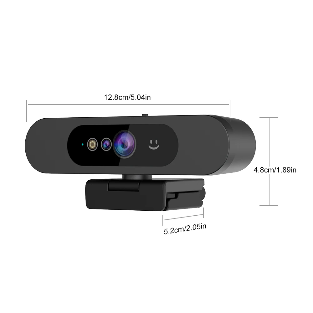 TOALLIN Windows Hello 2K Webcam 1080P Web Camera PC, IR Facial Recognition, with Noise-Reduction Mics for Streaming Conferencing 6