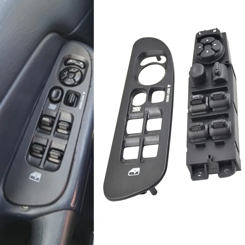 Driver Side Power Master Window Switch With Black Panel