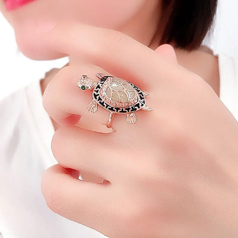 585 Purple Gold Plated 14K Rose Gold Creative New In Light