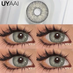 Vibrant Halloween Cosplay Contact Lenses - Assorted Colors (Lyka Grey)