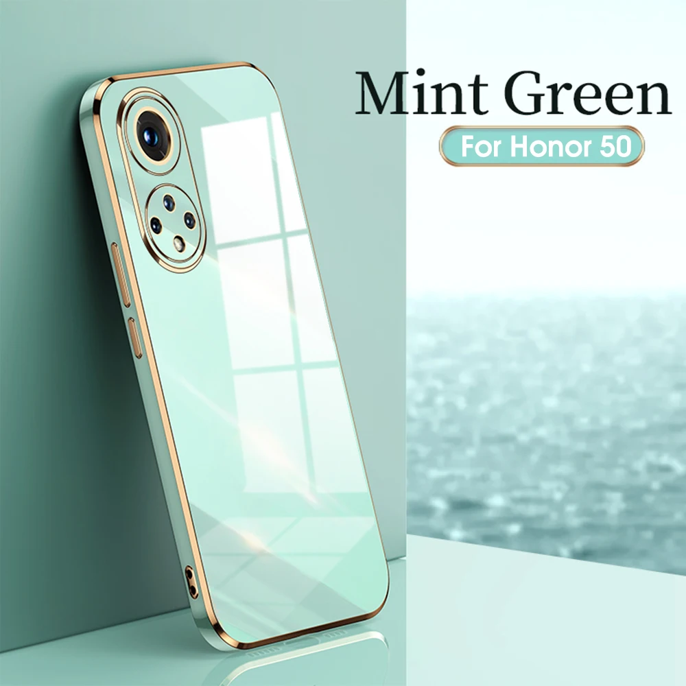 Luxury Plating Phone Case For Honor 50 Pro Soft Tpu Shockproof_voghion.com