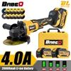 125mm Brushless Angle Grinder 3 Speeds Cordless Electric Grinding Machine for Polishing Power Tools Upgraded 4.0A LI-lon Battery 1