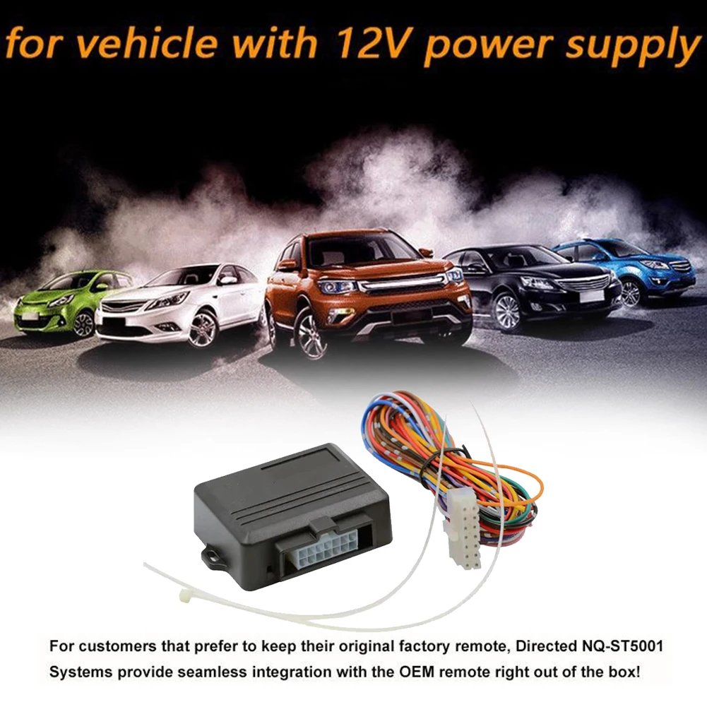 Anti-theft Remote Start with Remote Control Car Alarm Start Stop Pre-cooling Keyless Push Starter 12V Auto Keyless Entry System