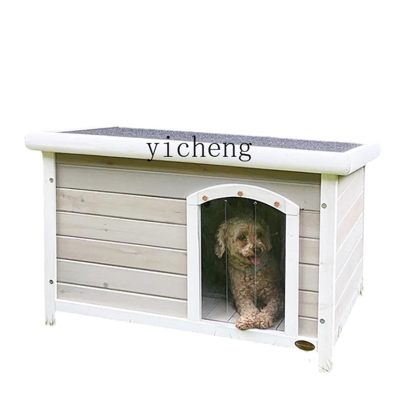 

Small Dog Dog House Cat House Flat Roof Teddy Pet Cage
