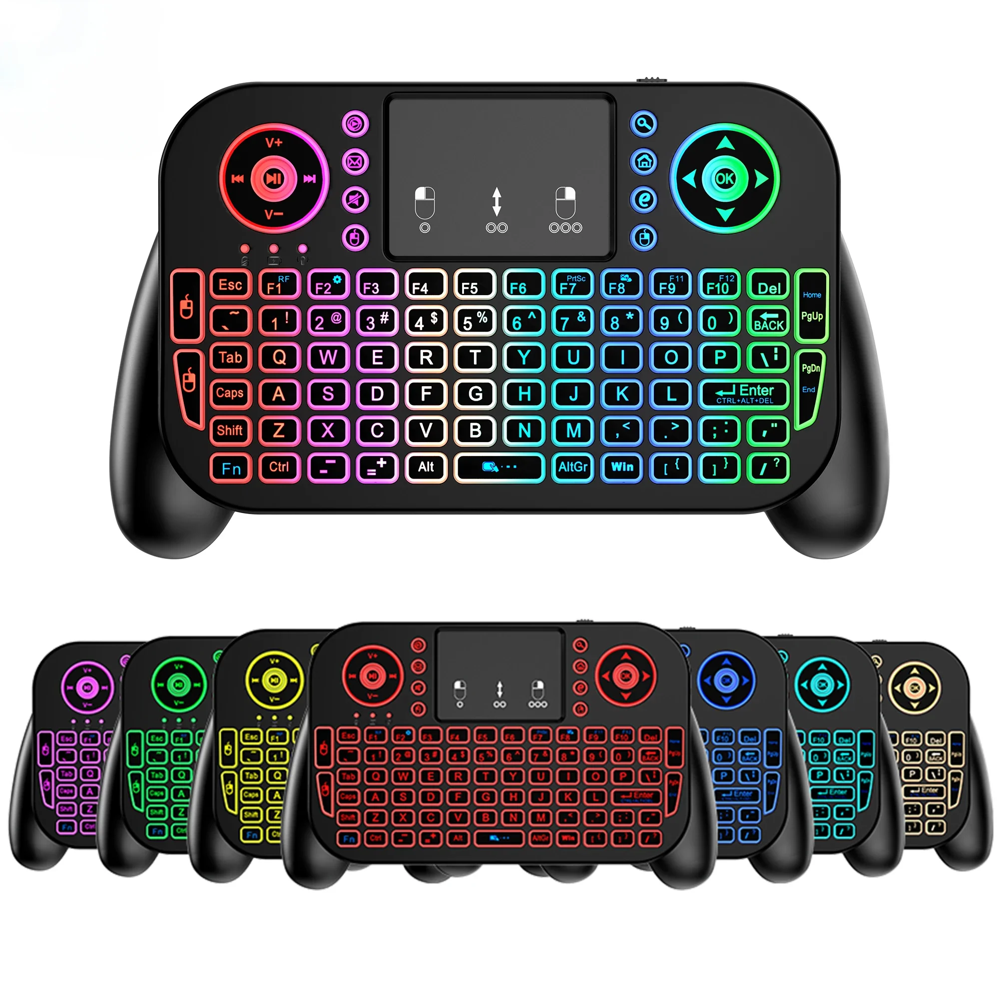 

Wireless Keyboard V8 Keyboard Wireless 2.4G with Backlight BT 5.0 Bluetooth Keyboard for Tablet TV Box PC Gaming Accessories