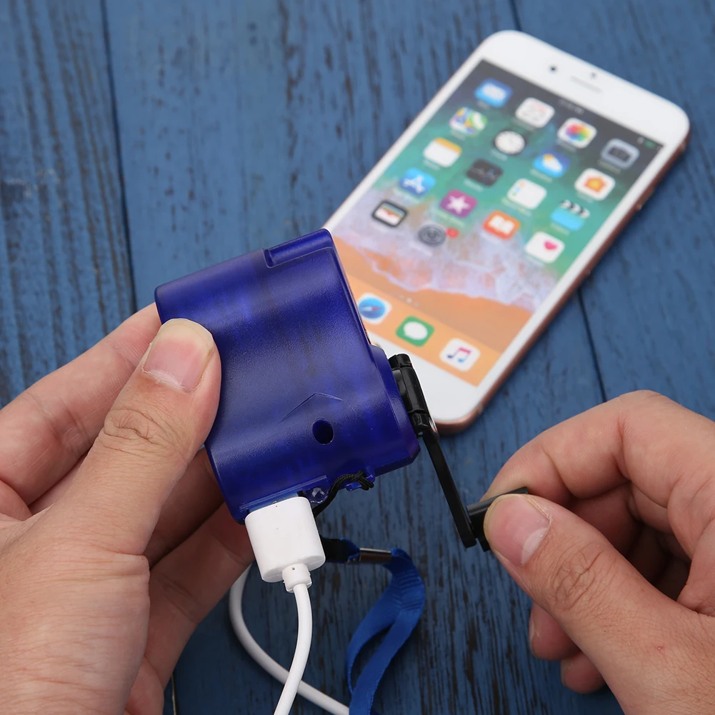 Portable Generator Hand Power Dynamo Crank Wind Up USB Cell Phone Outdoor Camping Backpack Emergency Charger For IPhone HUAWEI