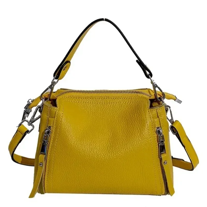 100% Genuine Leather Women Handbags Cowhide Fashion Women Shoulder Bag Luxury Ladies Messenger Bags High Quality Female Tote Bag 5
