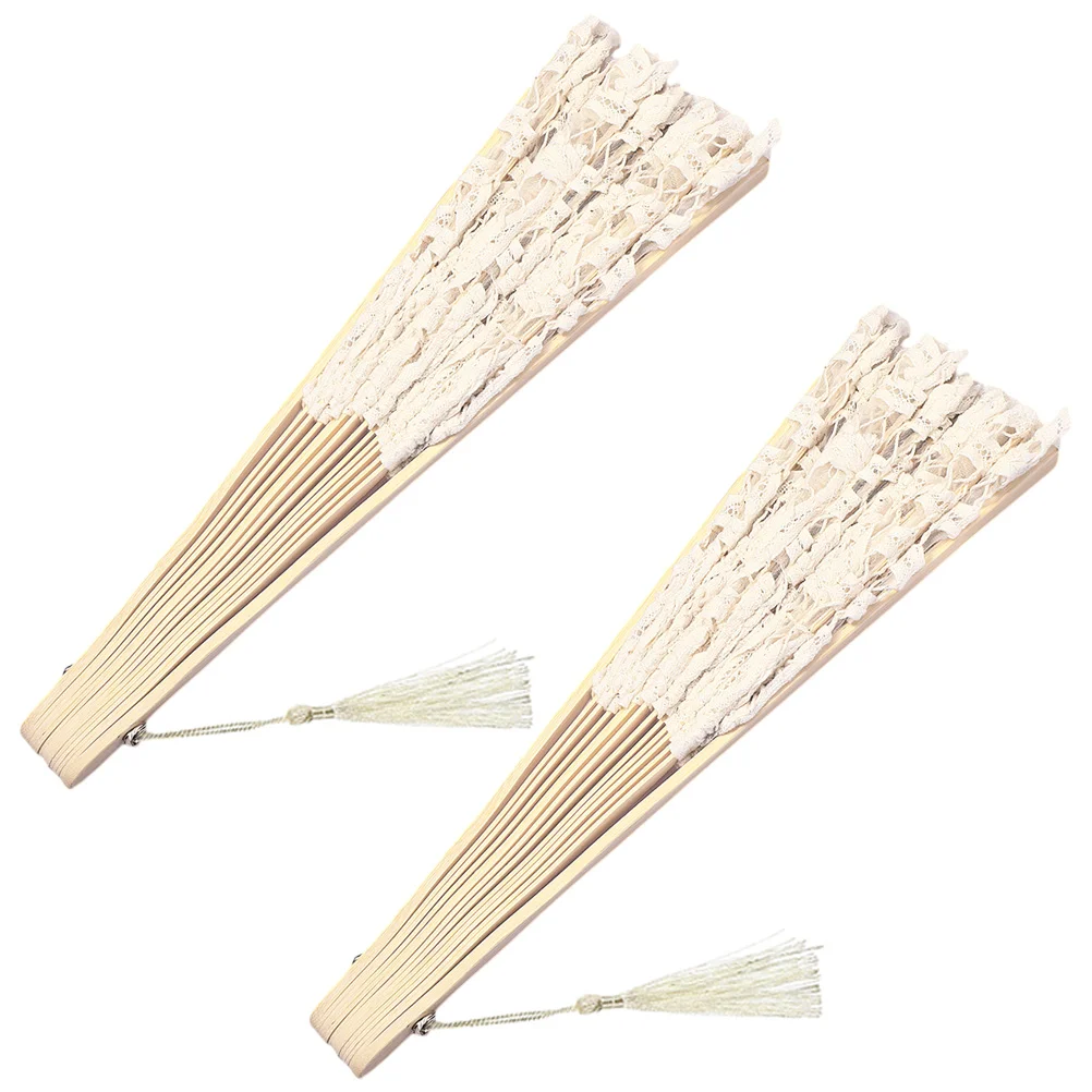 

Vintage Lace Hand Fan Folding Fan With Tassel Wedding Party Favor For Dance Performance Party Supplies