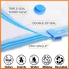 3/5PCS Vacuum Storage Bags For Clothes,Bedding,Space Saving Bags Storage Vacuum Seal Packet,Folding Compressed Organizer Bag 4