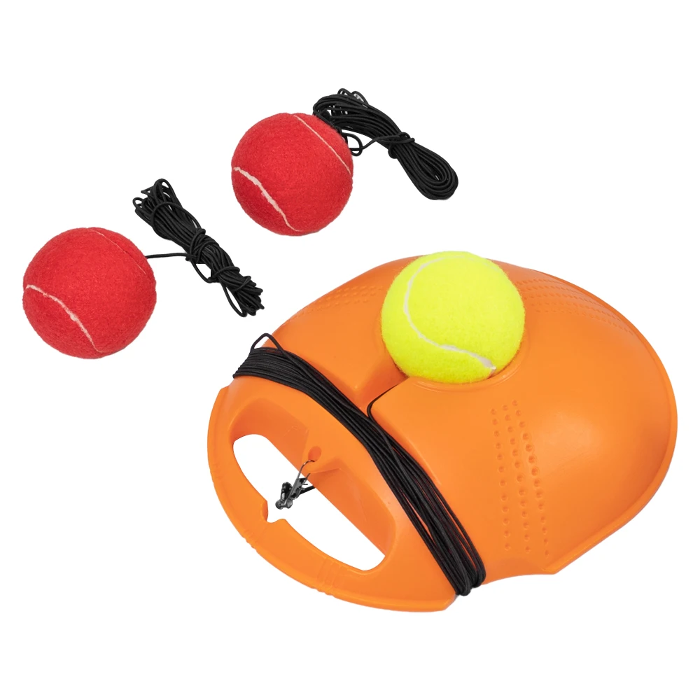 Tennis Practice Device Rope Stretch Training Kit Aids Base Heavy Duty Tennis 1Set Self-Duty Rebound Trainer Equipment